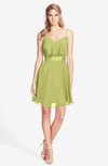 ColsBM Rosemary Pistachio Gorgeous Fit-n-Flare Sleeveless Chiffon Sweep Train Bridesmaid Dresses