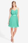 ColsBM Rosemary Seafoam Green Gorgeous Fit-n-Flare Sleeveless Chiffon Sweep Train Bridesmaid Dresses
