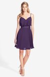 ColsBM Rosemary Violet Gorgeous Fit-n-Flare Sleeveless Chiffon Sweep Train Bridesmaid Dresses