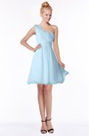 ColsBM Kenia Ice Blue Luxury Fit-n-Flare Sleeveless Zip up Sweep Train Bridesmaid Dresses