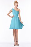 ColsBM Kenia Light Blue Luxury Fit-n-Flare Sleeveless Zip up Sweep Train Bridesmaid Dresses