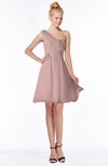 ColsBM Kenia Nectar Pink Luxury Fit-n-Flare Sleeveless Zip up Sweep Train Bridesmaid Dresses