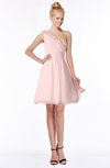 ColsBM Kenia Pastel Pink Luxury Fit-n-Flare Sleeveless Zip up Sweep Train Bridesmaid Dresses