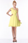 ColsBM Kenia Pastel Yellow Luxury Fit-n-Flare Sleeveless Zip up Sweep Train Bridesmaid Dresses