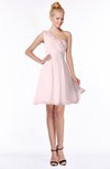 ColsBM Kenia Petal Pink Luxury Fit-n-Flare Sleeveless Zip up Sweep Train Bridesmaid Dresses
