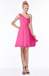 ColsBM Kenia Rose Pink Luxury Fit-n-Flare Sleeveless Zip up Sweep Train Bridesmaid Dresses