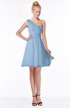 ColsBM Kenia Sky Blue Luxury Fit-n-Flare Sleeveless Zip up Sweep Train Bridesmaid Dresses