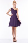 ColsBM Kenia Violet Luxury Fit-n-Flare Sleeveless Zip up Sweep Train Bridesmaid Dresses
