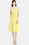 ColsBM Amya Daffodil Glamorous Sleeveless Zip up Chiffon Knee Length Bridesmaid Dresses