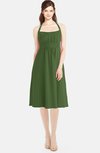 ColsBM Amya Garden Green Glamorous Sleeveless Zip up Chiffon Knee Length Bridesmaid Dresses