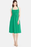 ColsBM Amya Pepper Green Glamorous Sleeveless Zip up Chiffon Knee Length Bridesmaid Dresses