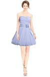 ColsBM Jordynn Lavender Glamorous Fit-n-Flare Zip up Knee Length Ruching Bridesmaid Dresses
