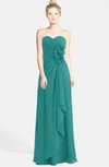 ColsBM Brenna Emerald Green Hippie Sweetheart Sleeveless Zip up Floor Length Bridesmaid Dresses