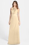 ColsBM Leah Apricot Gelato Luxury A-line Sleeveless Zip up Chiffon Floor Length Bridesmaid Dresses