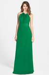ColsBM Leah Green Luxury A-line Sleeveless Zip up Chiffon Floor Length Bridesmaid Dresses