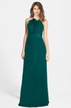 ColsBM Leah Shaded Spruce Luxury A-line Sleeveless Zip up Chiffon Floor Length Bridesmaid Dresses