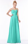 ColsBM Brooke Blue Turquoise  Sweetheart Zip up Floor Length Ruching Bridesmaid Dresses