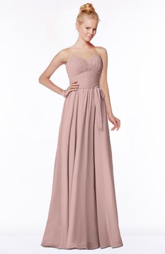 ColsBM Brooke Blush Pink  Sweetheart Zip up Floor Length Ruching Bridesmaid Dresses