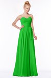 ColsBM Brooke Classic Green  Sweetheart Zip up Floor Length Ruching Bridesmaid Dresses