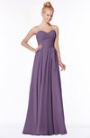 ColsBM Brooke Eggplant  Sweetheart Zip up Floor Length Ruching Bridesmaid Dresses