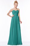 ColsBM Brooke Emerald Green  Sweetheart Zip up Floor Length Ruching Bridesmaid Dresses
