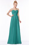 ColsBM Brooke Emerald Green Sweetheart Zip up Floor Length Ruching Bridesmaid Dresses