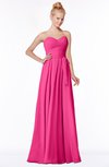 ColsBM Brooke Fandango Pink  Sweetheart Zip up Floor Length Ruching Bridesmaid Dresses