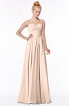 ColsBM Brooke Fresh Salmon Sweetheart Zip up Floor Length Ruching Bridesmaid Dresses