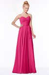 ColsBM Brooke Fuschia Sweetheart Zip up Floor Length Ruching Bridesmaid Dresses