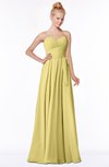 ColsBM Brooke Misted Yellow  Sweetheart Zip up Floor Length Ruching Bridesmaid Dresses