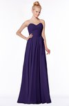 ColsBM Brooke Royal Purple  Sweetheart Zip up Floor Length Ruching Bridesmaid Dresses