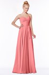 ColsBM Brooke Shell Pink  Sweetheart Zip up Floor Length Ruching Bridesmaid Dresses