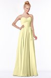 ColsBM Brooke Soft Yellow  Sweetheart Zip up Floor Length Ruching Bridesmaid Dresses