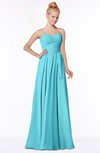 ColsBM Brooke Turquoise  Sweetheart Zip up Floor Length Ruching Bridesmaid Dresses