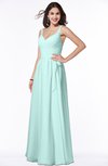 ColsBM Sariah Blue Glass Elegant Fit-n-Flare Zip up Chiffon Floor Length Bridesmaid Dresses