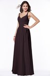 ColsBM Sariah Italian Plum Elegant Fit-n-Flare Zip up Chiffon Floor Length Bridesmaid Dresses