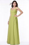 ColsBM Sariah Pistachio Elegant Fit-n-Flare Zip up Chiffon Floor Length Bridesmaid Dresses