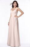 ColsBM Sariah Silver Peony Elegant Fit-n-Flare Zip up Chiffon Floor Length Bridesmaid Dresses