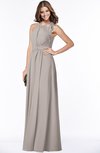 ColsBM Alison Fawn Glamorous A-line Zip up Chiffon Floor Length Pleated Bridesmaid Dresses