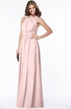 ColsBM Alison Pastel Pink Glamorous A-line Zip up Chiffon Floor Length Pleated Bridesmaid Dresses