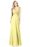 ColsBM Kara Daffodil Modest Fit-n-Flare V-neck Sleeveless Chiffon Floor Length Bridesmaid Dresses