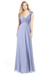 ColsBM Kara Lavender Modest Fit-n-Flare V-neck Sleeveless Chiffon Floor Length Bridesmaid Dresses