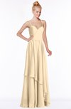 ColsBM Allison Apricot Gelato Gorgeous Sleeveless Zip up Floor Length Ruching Bridesmaid Dresses