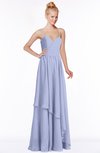 ColsBM Allison Blue Heron Gorgeous Sleeveless Zip up Floor Length Ruching Bridesmaid Dresses