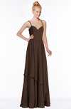 ColsBM Allison Copper Gorgeous Sleeveless Zip up Floor Length Ruching Bridesmaid Dresses