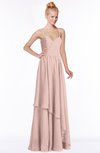 ColsBM Allison Dusty Rose Gorgeous Sleeveless Zip up Floor Length Ruching Bridesmaid Dresses