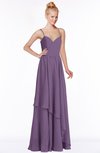 ColsBM Allison Eggplant Gorgeous Sleeveless Zip up Floor Length Ruching Bridesmaid Dresses