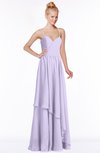ColsBM Allison Light Purple Gorgeous Sleeveless Zip up Floor Length Ruching Bridesmaid Dresses