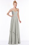 ColsBM Allison Platinum Gorgeous Sleeveless Zip up Floor Length Ruching Bridesmaid Dresses