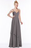 ColsBM Allison Ridge Grey Gorgeous Sleeveless Zip up Floor Length Ruching Bridesmaid Dresses